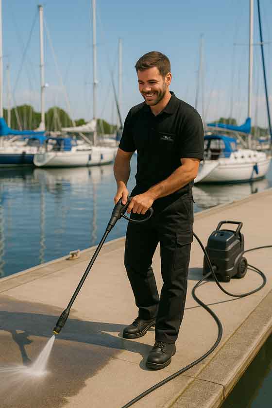 nettoyage port de plaisance marinas